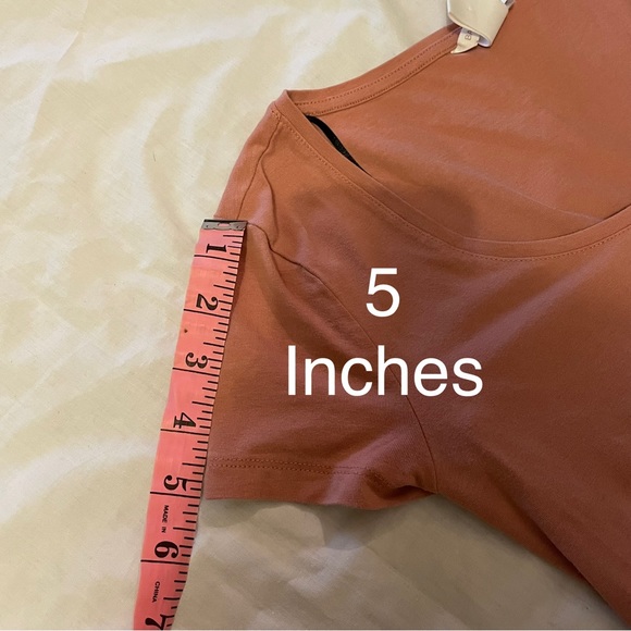 H&M basic coral pink top - Picture 6 of 8